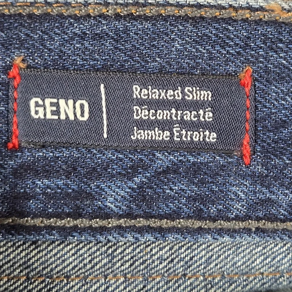 True Religion Men Jeans 40 Blue Denim GENO Flap Relaxed Slim‎ 31